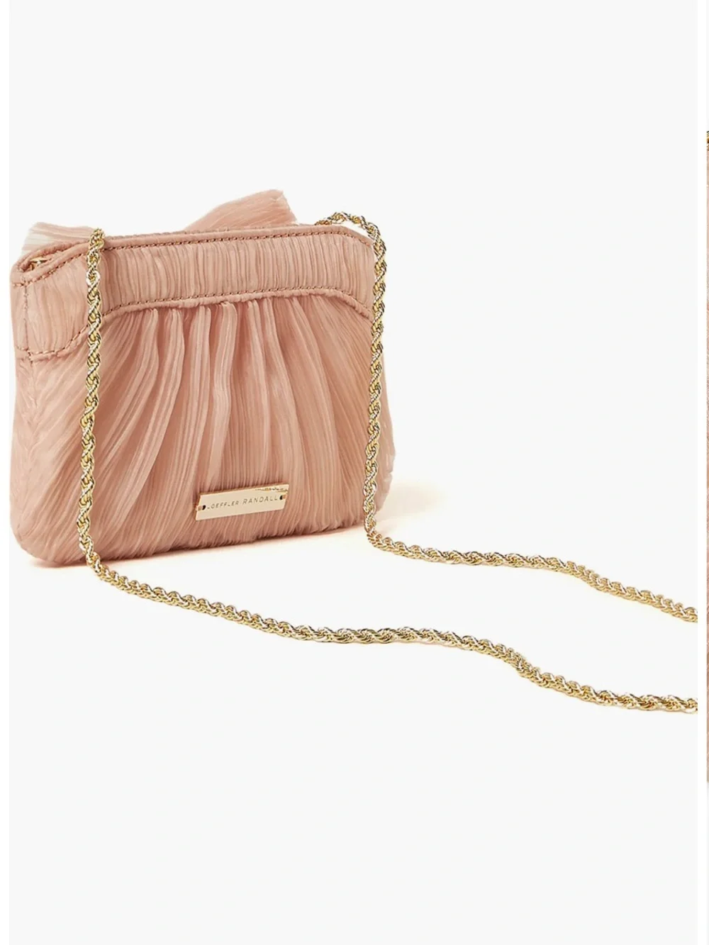 NWT Loeffler Randall convertible mini bag in soft pink/“beauty”